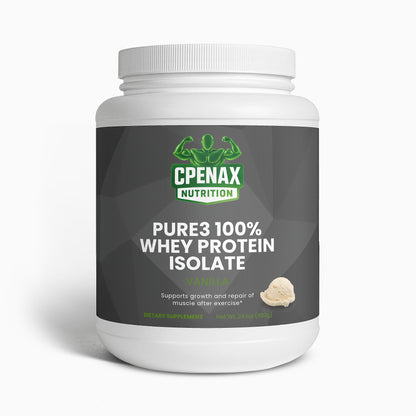Pure3 100% Whey Protein Isolate (Vanilla)