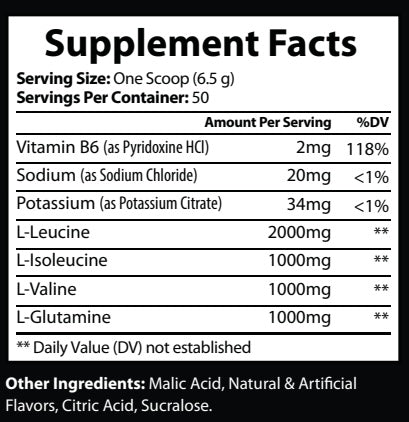 BCAA Lemon Lime (Post-Workout)
