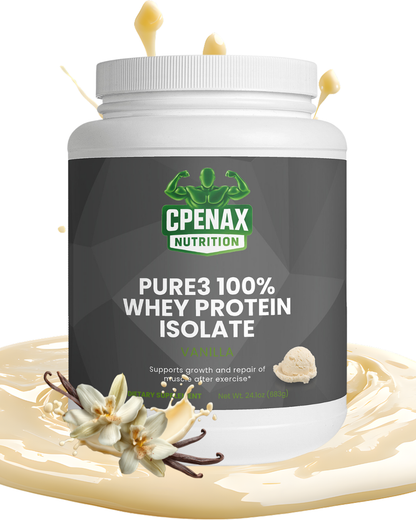 Pure3 100% Whey Protein Isolate (Vanilla)
