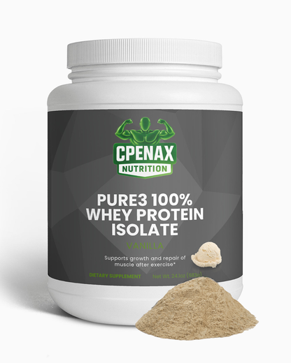 Pure3 100% Whey Protein Isolate (Vanilla)
